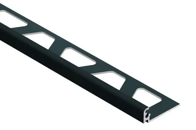 Schluter - JOLLY Wall Tile Edge Trim Aluminum Matte 1/4" (6 mm) x 8' 2-1/2"