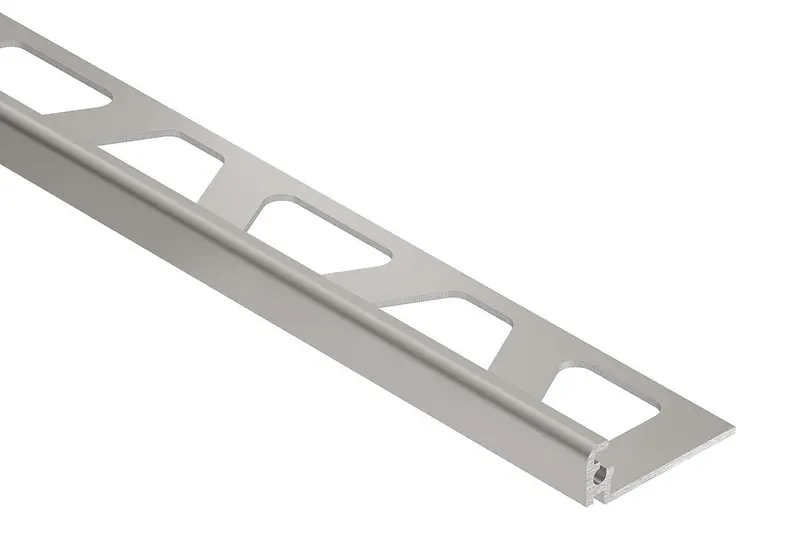 Schluter - JOLLY Wall Tile Edge Trim Aluminum Classic Grey 1/4" (6 mm) x 8' 2-1/2"