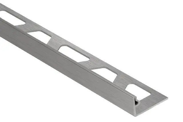Schluter - JOLLY Wall Tile Edge Trim Stainless Steel (V2) Brushed 5/16" x 8' 2-1/2"