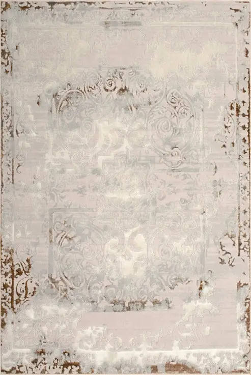 Beige Ivory Traditional Bordered Living Room Bedroom Area Rug – 3'11" X 5'3"