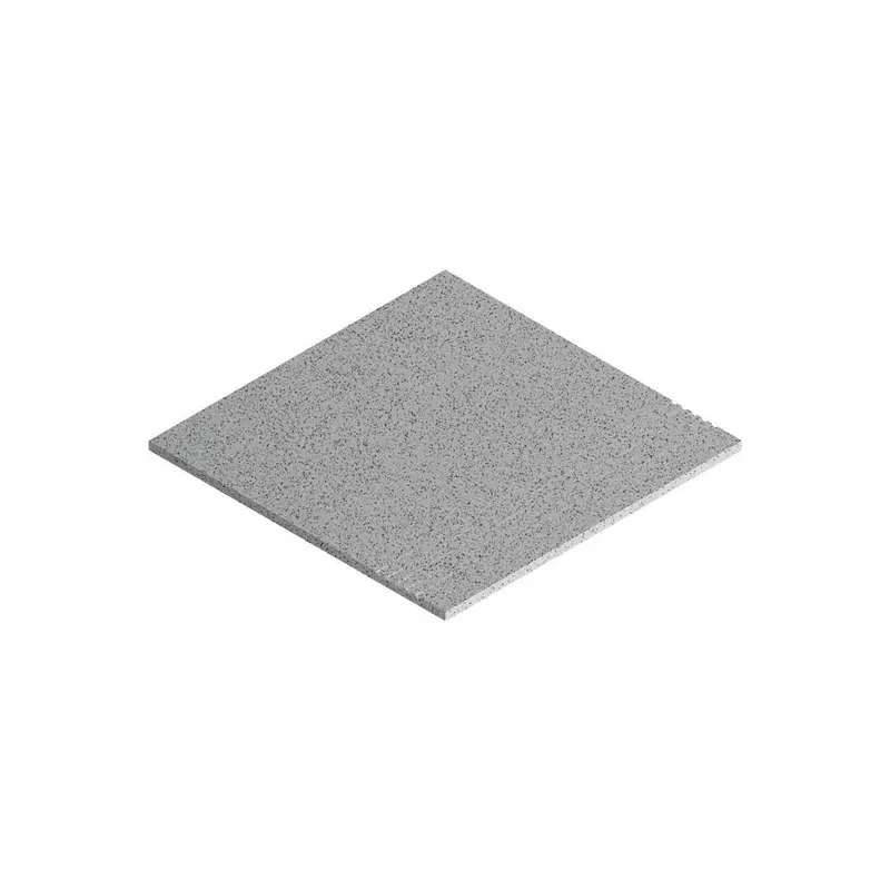 Centura Floor Tiles Dotti Matte Light Grey Step Tread 12" x 12"