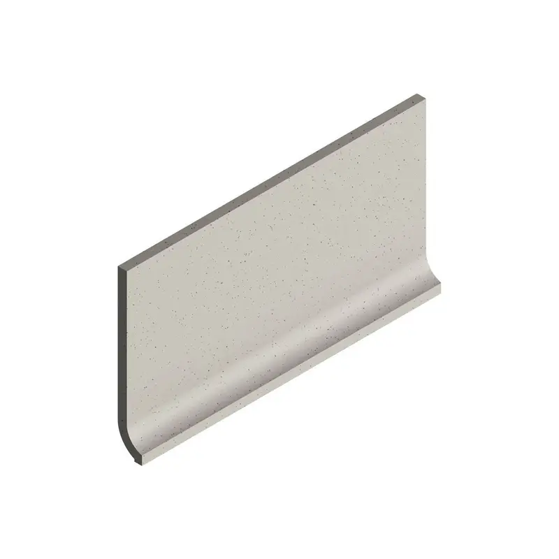 Centura Floor Tiles Dotti Matte Ivory Covebase Sit-In 4" x 8" (Pack of 18)