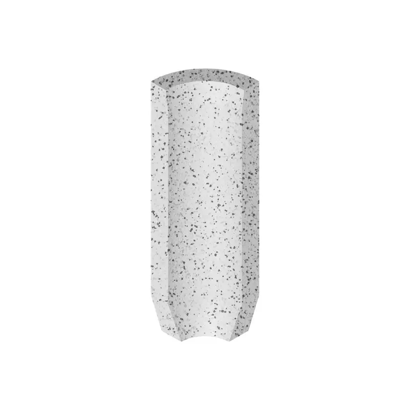 Centura Floor Tiles Dotti Matte Light Grey Inside Corner Sit-In 1" x 4" (Pack of 20)