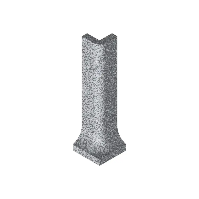 Centura Floor Tiles Dotti Matte Dark Grey CoveBase Outside Corner 1" x 4" (Pack of 12)
