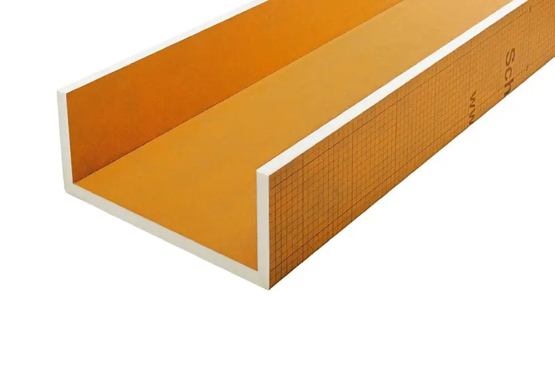 Schluter - KERDI-BOARD-U U-Shaped Building Panel with 11-13/16"Channel Width 3/4" x 24-1/2" x 96"