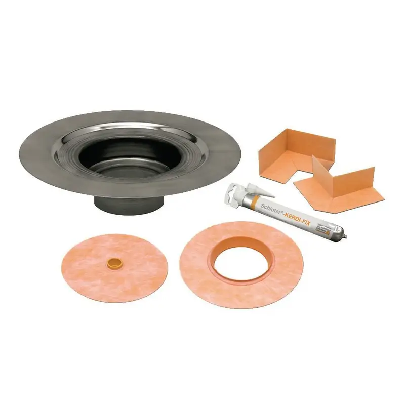Schluter - KERDI-DRAIN No-Hub Flange Kit - Stainless Steel (V2) 2"