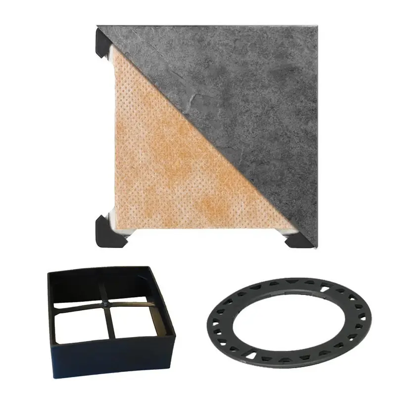 Schluter - KERDI-DRAIN Square Grate Kit Tileable - Stainless Steel (V2) 4"