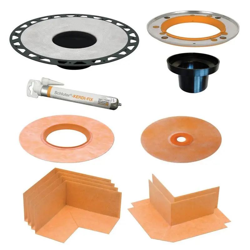 Schluter - KERDI-DRAIN Adaptor Flange Kit - ABS Plastic 5-1/4"
