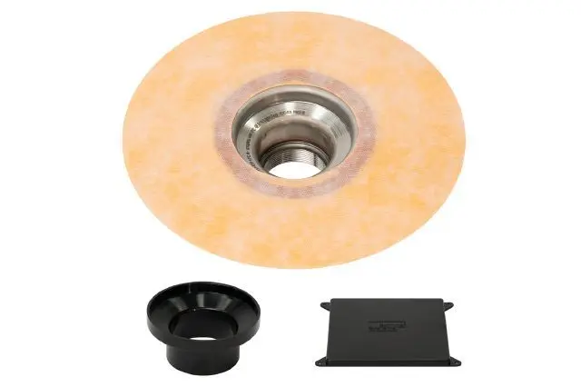 Schluter KERDI-DRAIN-F Flange Kit Stainless Steel (V2) with Threaded Outlet of 2"