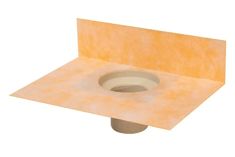 Schluter - KERDI-DRAIN-F Flange Kit Polypropylene with ABS and PVC Coupling of 2"