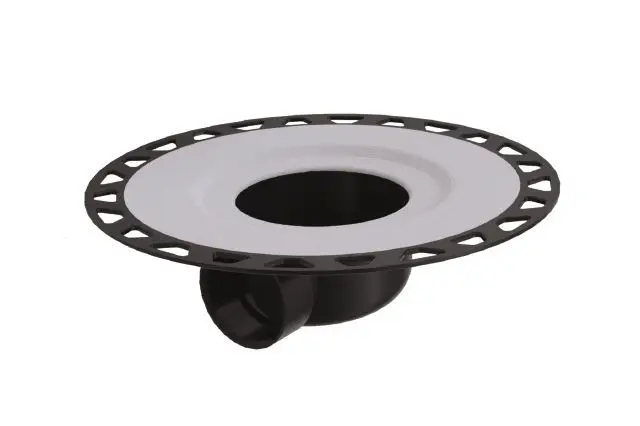 Schluter - Horizontal Flange ABS KERDI-Drain-H without seals and corners - 2" Outlet