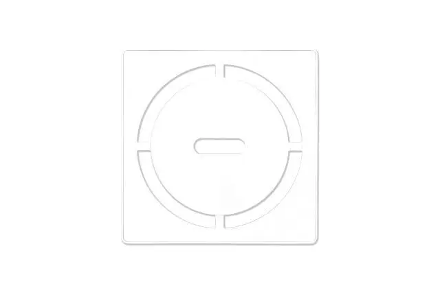 Schluter - KERDI-DRAIN Square Grate Kit Pure - Stainless Steel (V2) Matte White 4"