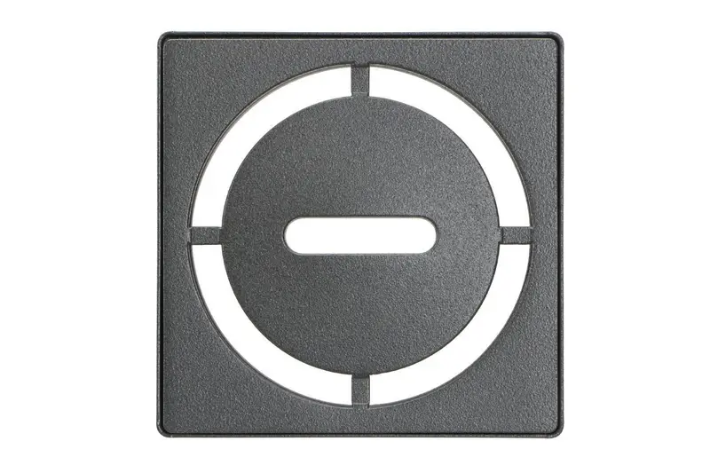 Schluter - KERDI-DRAIN Square Grate Kit Pure Stainless Steel (V2) Dark Anthracite 4"