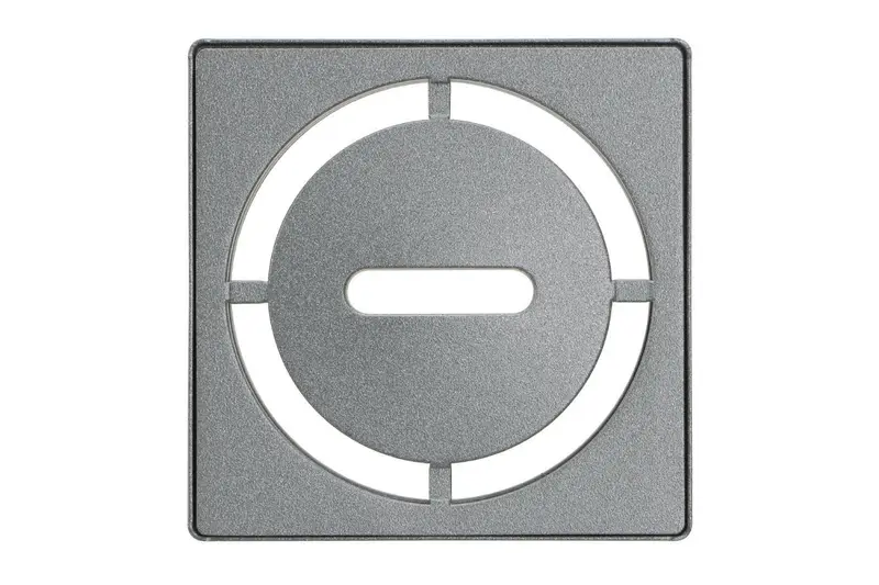 Schluter - KERDI-DRAIN Square Grate Kit Pure Stainless Steel (V2) Pewter 4"