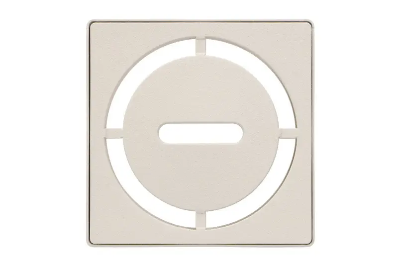 Schluter - KERDI-DRAIN Square Grate Kit Pure Stainless Steel (V2) Ivory 4"
