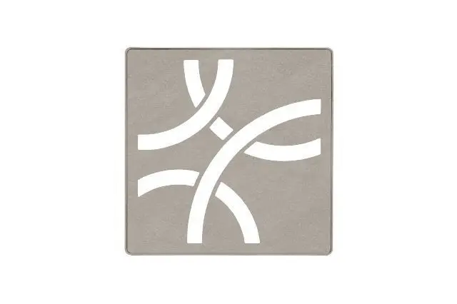 Schluter - KERDI-DRAIN Square Grate Kit Curve - Stainless Steel (V2) Stone Grey 4"