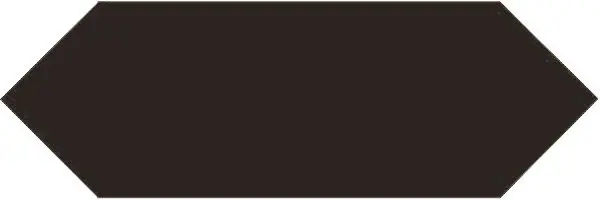 Centura Floor Tiles Kite Black 4" x 12"