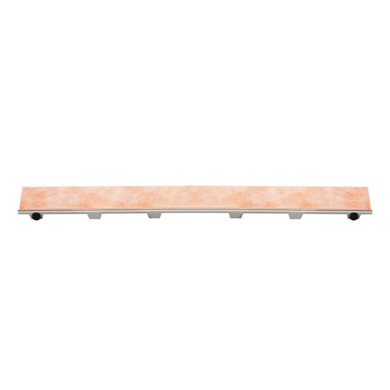 Schluter - KERDI-LINE Linear Floor Drain with Frameless Tileable Grate Design - Brushed Stainless Steel (V4) 1-1/8" x 31-1/2"