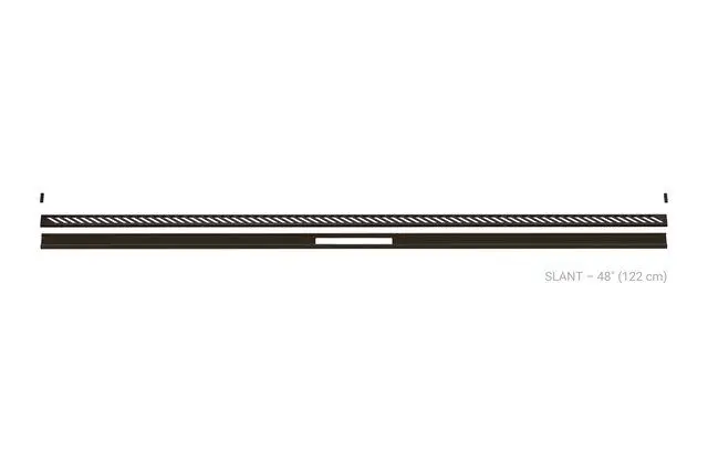 Schluter KERDI-LINE-VARIO Variable Length Linear Drain with an Slant Design Stainless Steel (V4) Bronze 4'