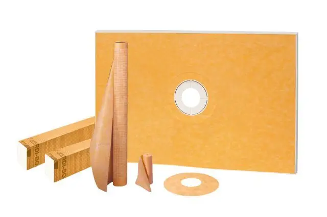 Schluter - KERDI-SHOWER-KIT Shower Kit with Center Outlet Position without Flange and Grate 48" x 72"