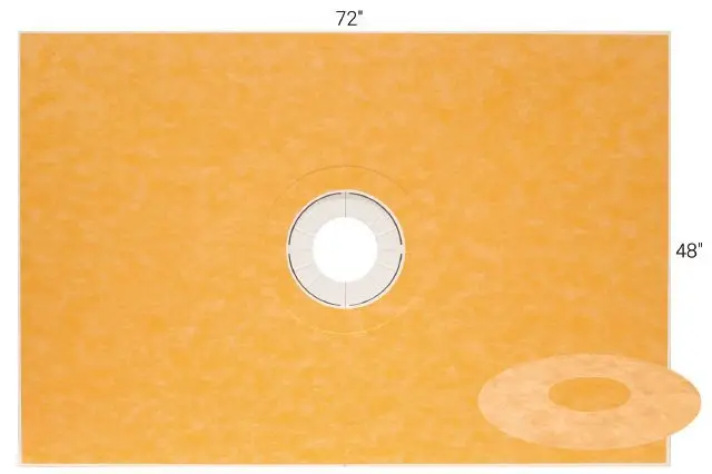 Schluter - KERDI-SHOWER-T Prefabricated Sloped Shower Tray Kit with Center Outlet Position 1-1/4" x 48" x 72"