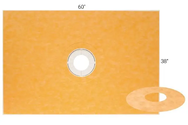 Schluter - KERDI-SHOWER-T Prefabricated Sloped Shower Tray Kit with Center Outlet Position 1-1/8" x 38" x 60"