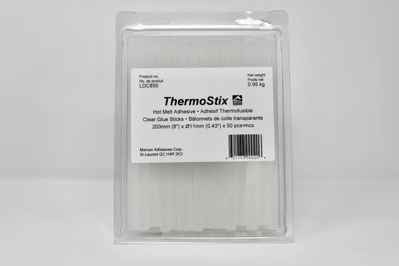Marcan Adhesives - ThermoStix Hot melt adhesive clear 0.95 kg net × Ø11 mm × 204 mm (approx. 50 sticks)