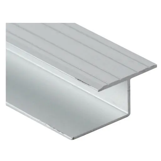 M-D PRO - Laminate Floor T Divider, Satin Titanium 5/16" x 8'