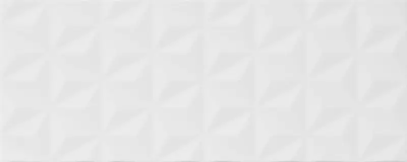 Centura Wall Tiles Design Positive Blanc 3D Facettes Matte 8" x 20"