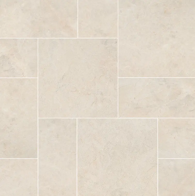 MSI Surfaces Floor Tiles Natural Stone Pavers Aegean Pearl SandBlasted Multi-Size