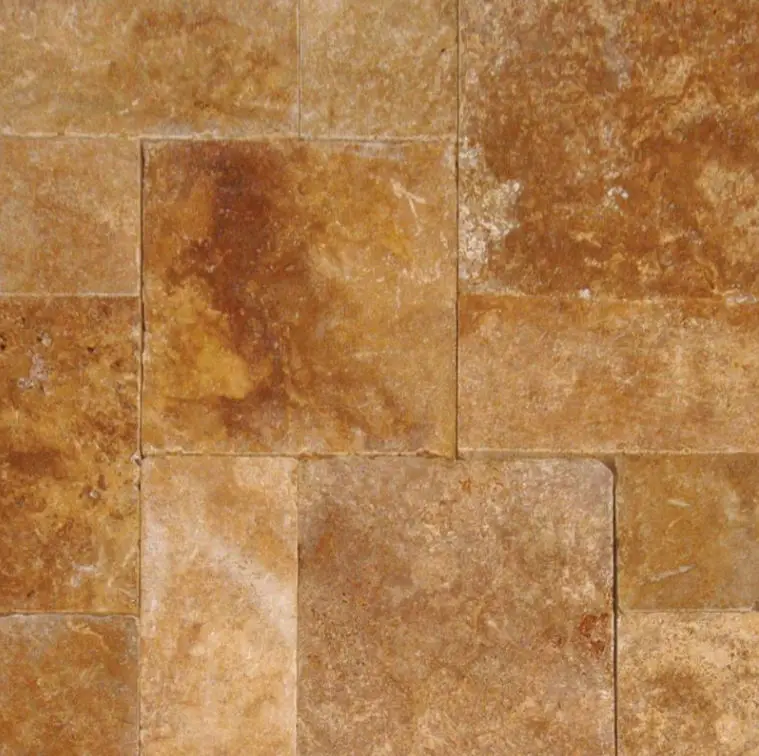 MSI Surfaces Floor Tiles Natural Stone Pavers Tuscany Riviera Tumbled Multi-Size