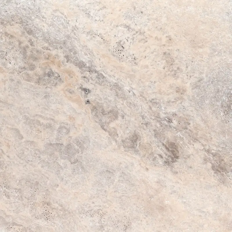 MSI Surfaces Floor Tiles Natural Stone Pavers Silver Travertine Tumbled 24" x 24"