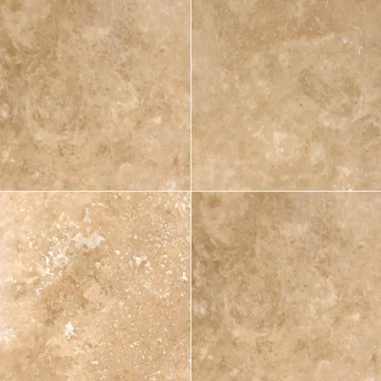MSI Surfaces Floor Tiles Natural Stone Pavers Tuscany Walnut Tumbled 16" x 16"