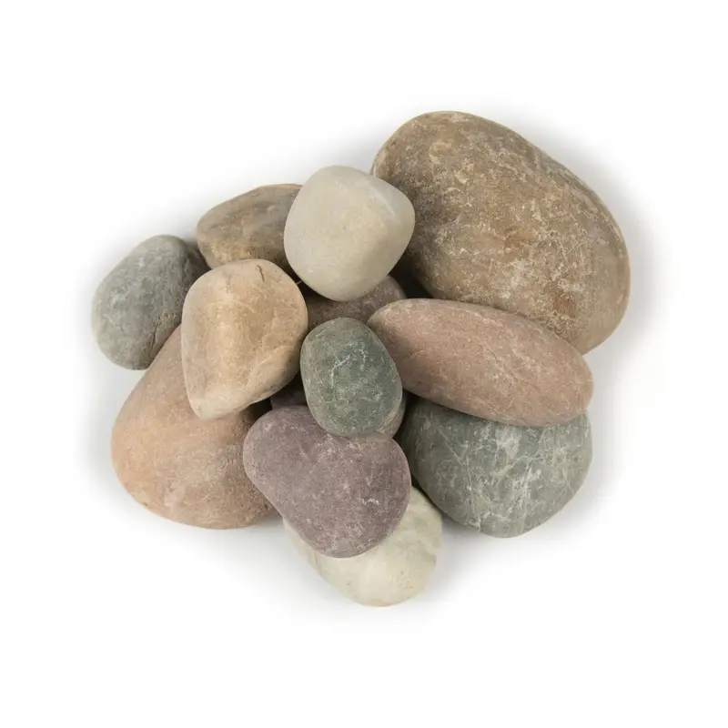 MSI Surfaces Large River Stones Piedra Pebbles Amazon Multi Natural 40 lb