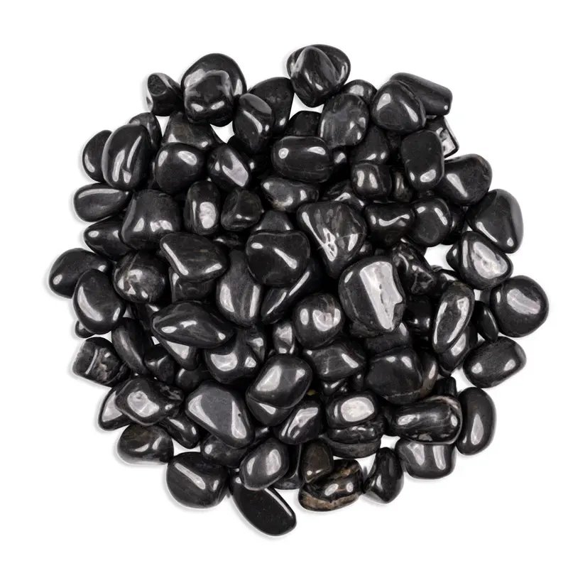 MSI Surfaces Small River Stone Piedra Black 40 lb