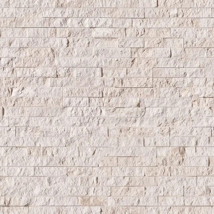 MSI Surfaces Wall Tiles RockMount Mayra White Splitface 6" x 24"