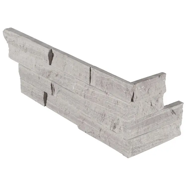 MSI Surfaces Wall Tiles RockMount Gray Oak Splitface Corner 6" x 18"