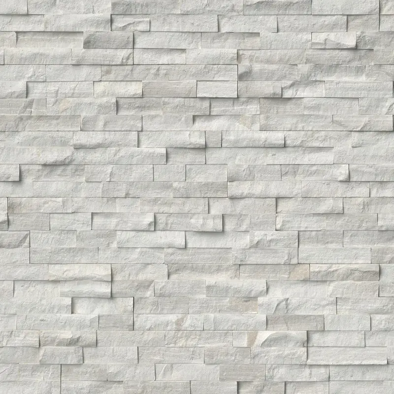 MSI Surfaces Wall Tiles White Oak White-Warm Splitface 6" x 24"