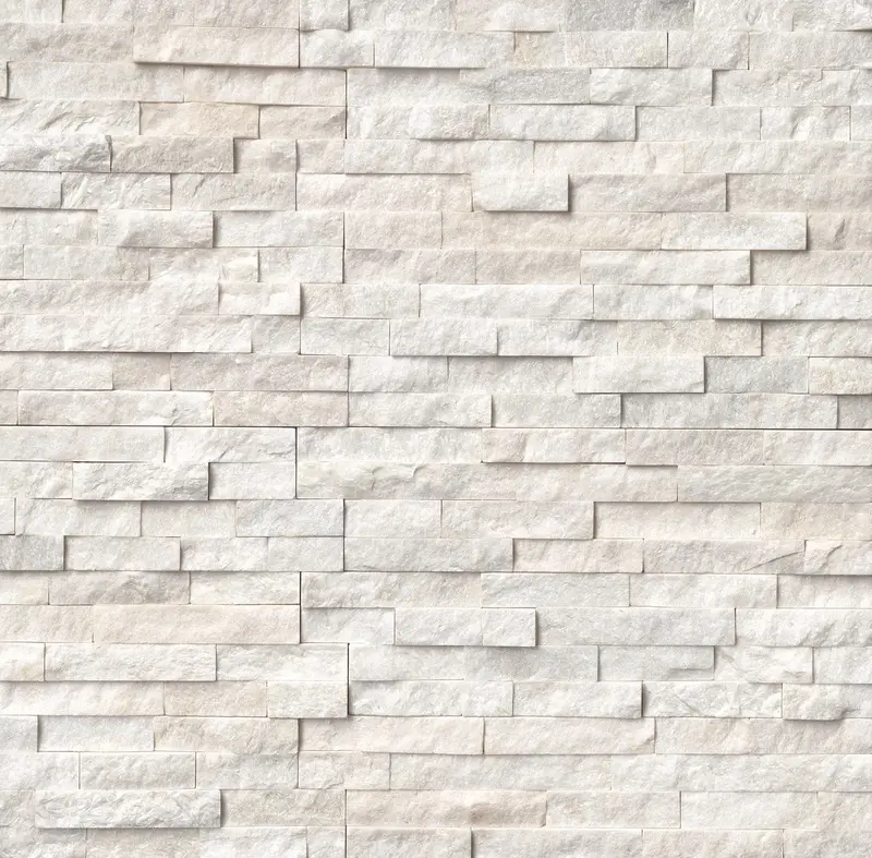 MSI Surfaces Wall Tiles Arctic White-Cool Splitface 6" x 24"