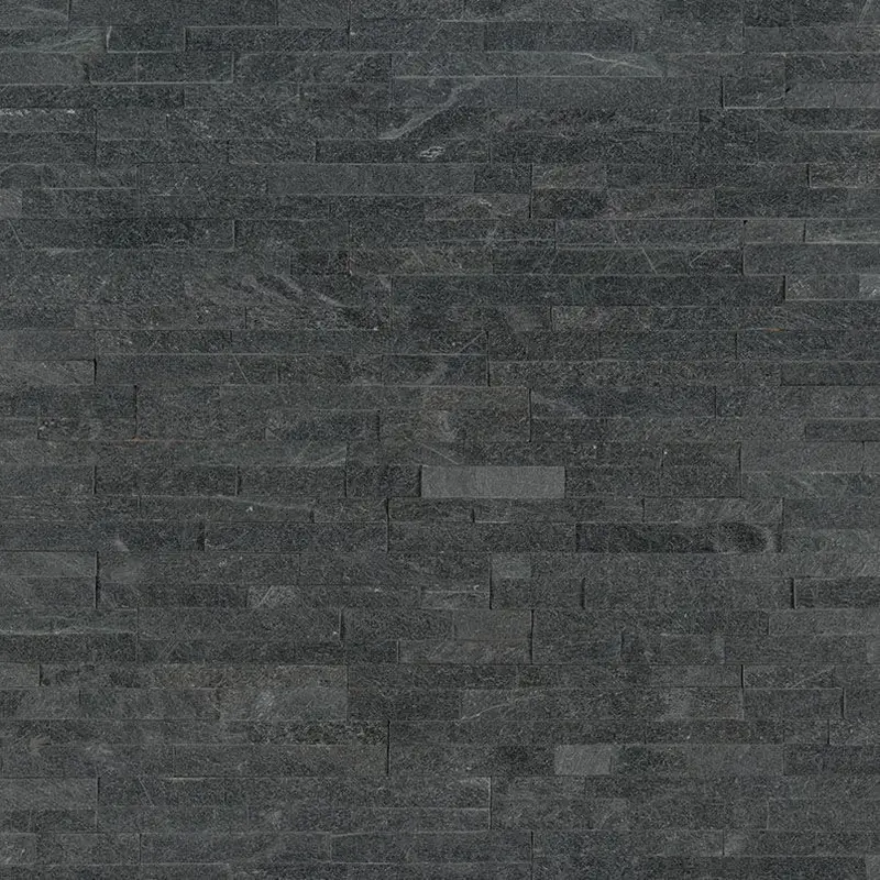 MSI Surfaces Wall Tiles Coal Canyon Black Splitface 6" x 24"