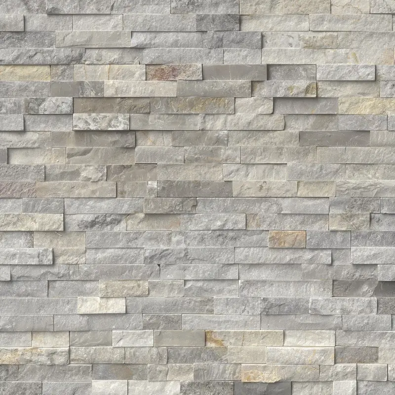 MSI Surfaces Wall Tiles Sunset Silver Gray-Light Splitface 6" x 24"