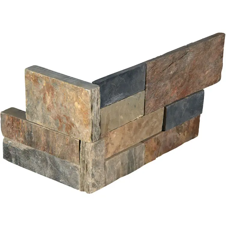 MSI Surfaces Wall Tiles RockMount Gold Rush Splitface Corner 6" x 18"