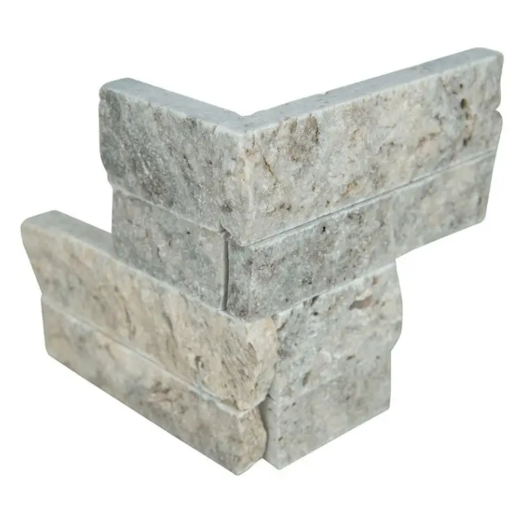MSI Surfaces Wall Tiles RockMount Silver Travertine Mini Splitface 4-1/2" x 16"