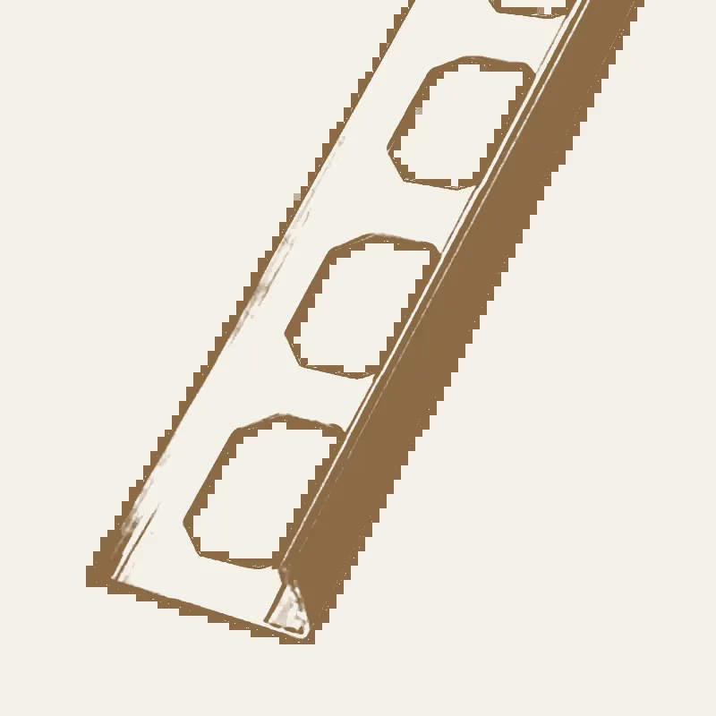 Laticrete - LS5 L-Shaped Edging Profiles Brushed Stainless Steel (304) 7/16" (11 mm) x 8' 2-1/2"