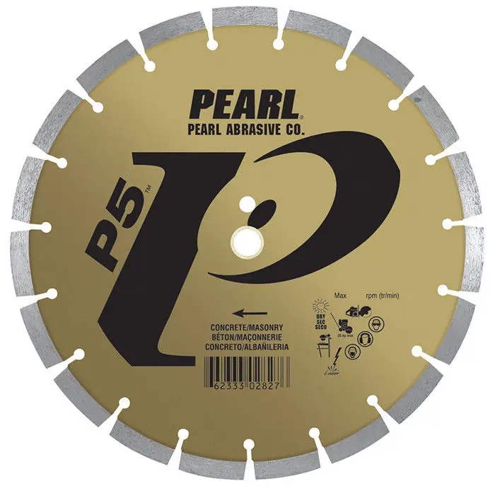 Pearl Abrasive - Concrete Saw Blade with Diamond Segments P5 14"