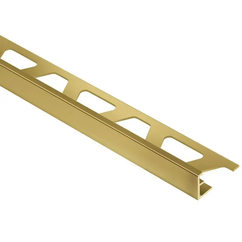 Schluter - SCHIENE Floor/Wall Edge Trim Brass 3/8" (10 mm) x 8' 2-1/2"