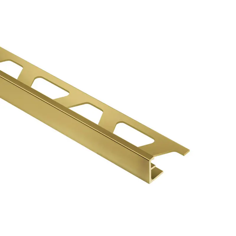 Schluter - SCHIENE Floor/Wall Edge Trim Brass 1/2" (12.5 mm) x 8' 2-1/2"