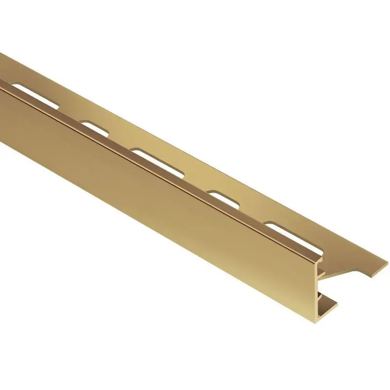 Schluter - SCHIENE Floor/Wall Edge Trim Brass 3/4" (20 mm) x 8' 2-1/2"