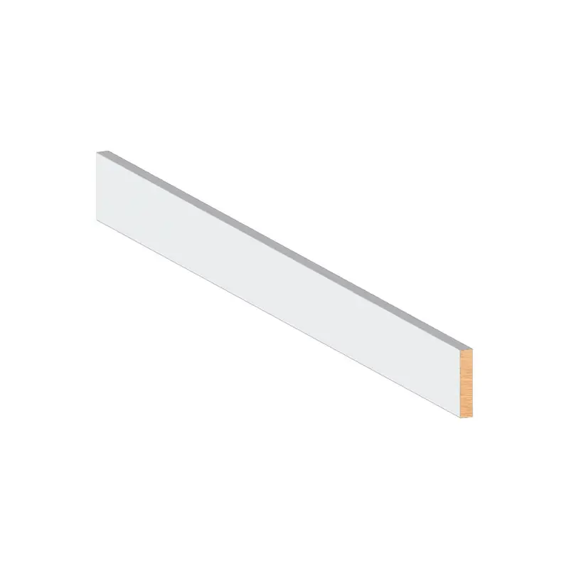 Cosmaroma Door Stop Wall Base Pine White 3/8" x 1" x 10'