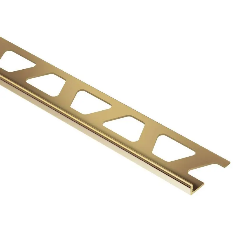 Schluter - SCHIENE Floor/Wall Edge Trim Brass 1/8" (3 mm) x 8' 2-1/2"